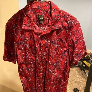 Armani Exchange Paisley Floral Shirt